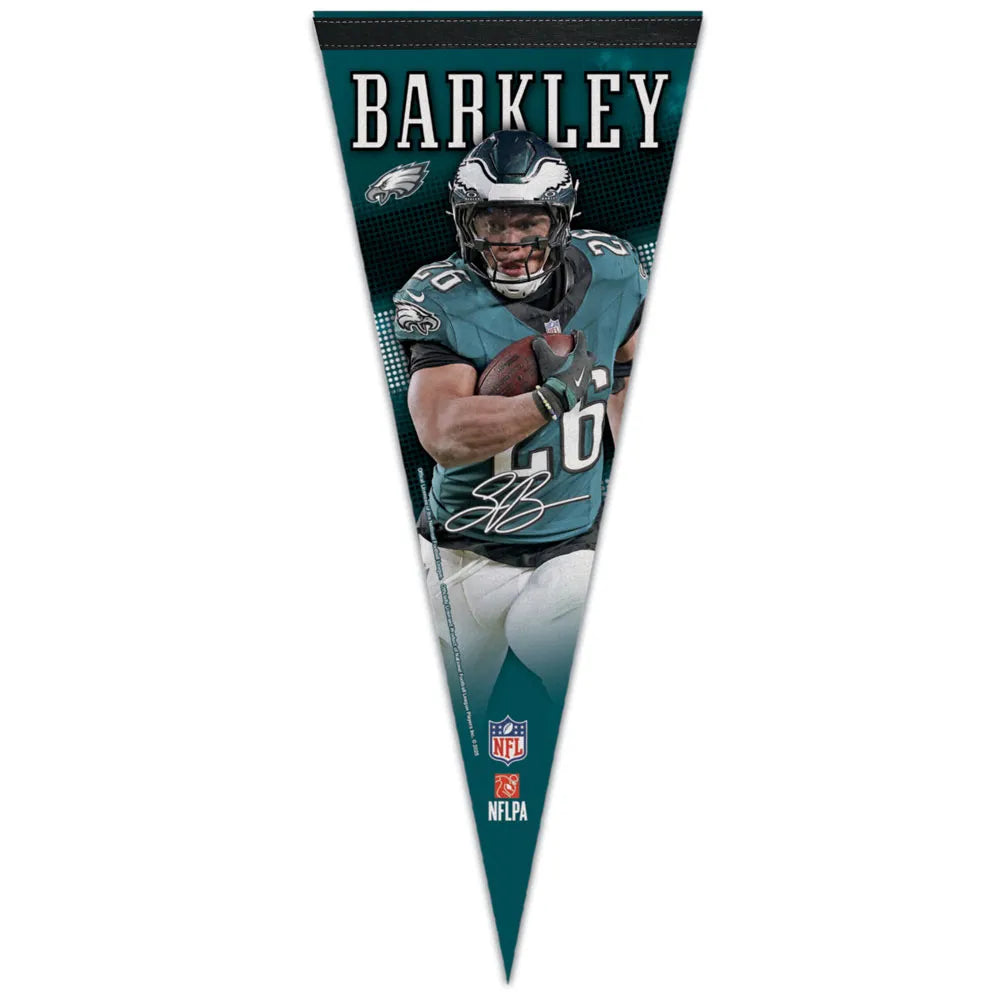 NFL Player Felt Pennant Saquon Barkley Eagles