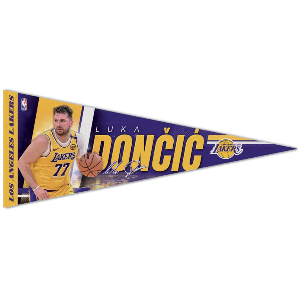 NBA Player Felt Pennant Luka Doncic Lakers