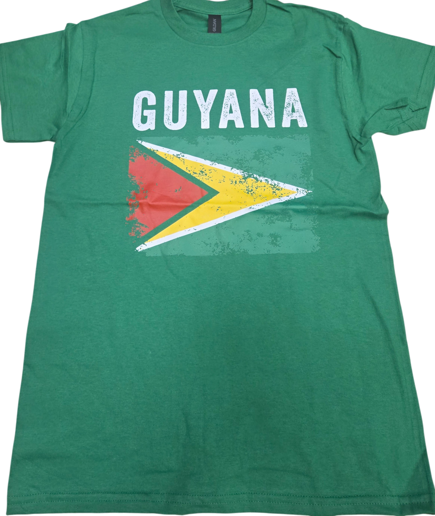 Country T-Shirt Distressed Flag Guyana