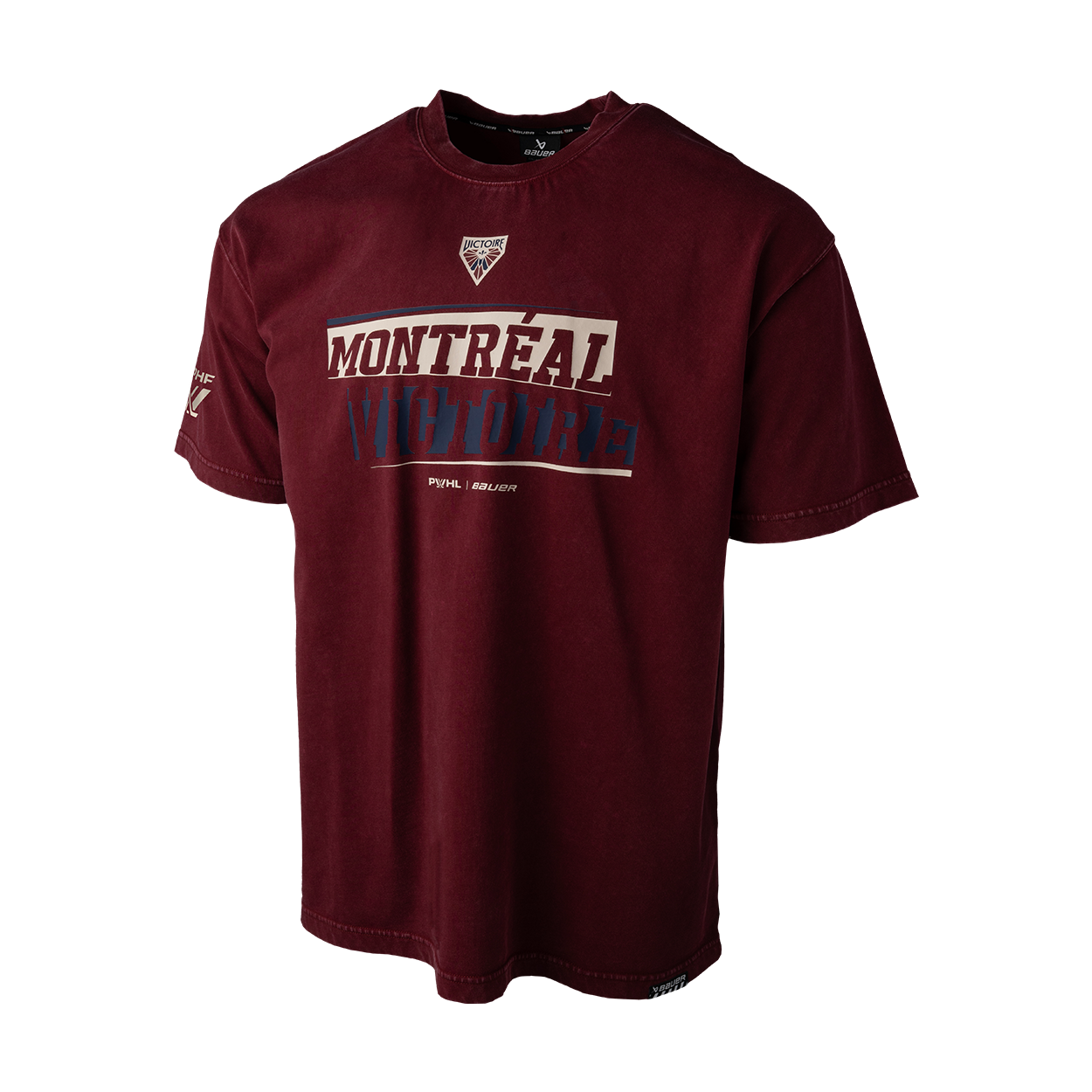 PWHL T-Shirt Team Color Boxy Montreal Victoire