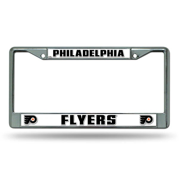 NHL License Plate Frame Chrome Flyers