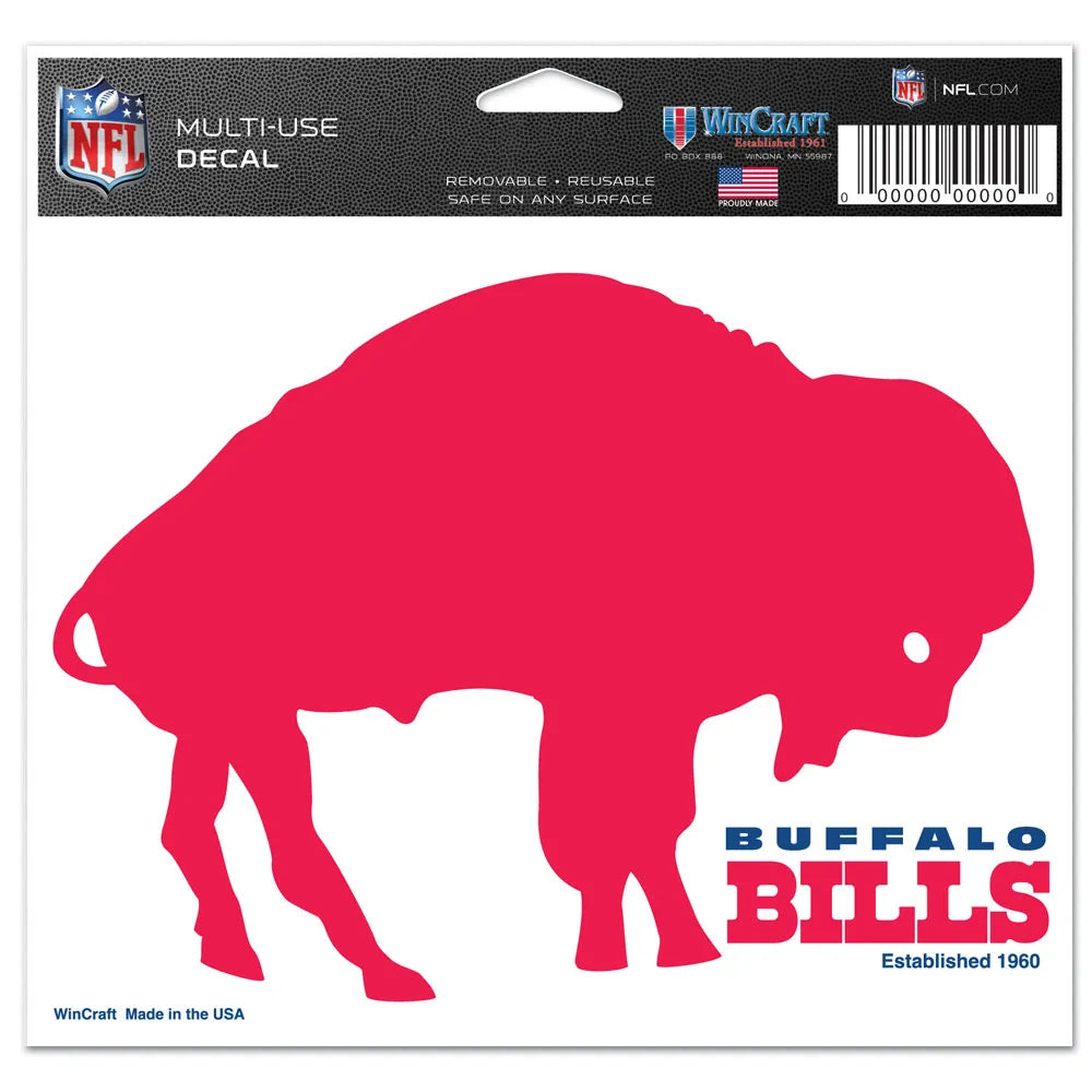 NFL Multi Use Decal 5X6 Heritage Logo Bills