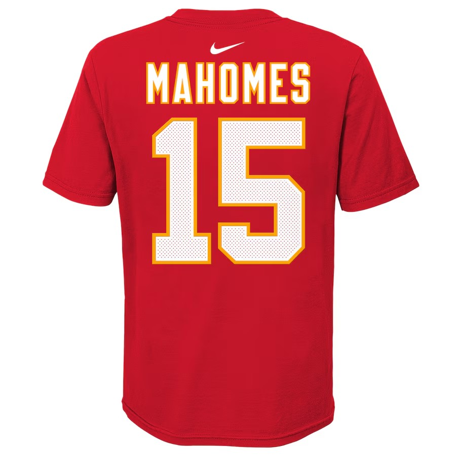 NFL Youth Player T-Shirt Name And Number Patrick Mahomes Chiefs
