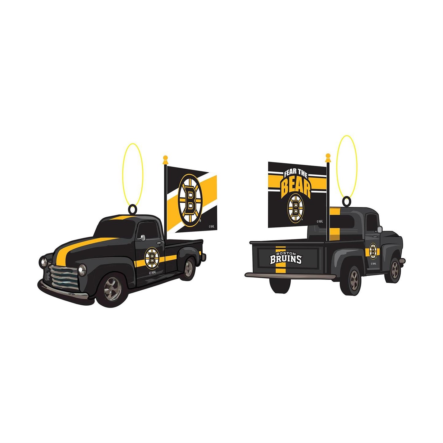 NHL Ornament Rally Truck Bruins