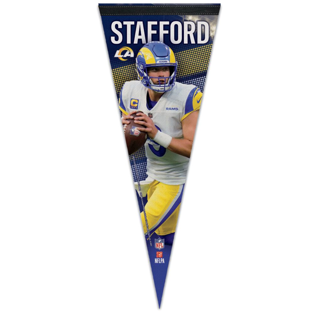 NFL Player Felt Pennant Matt Stafford Rams