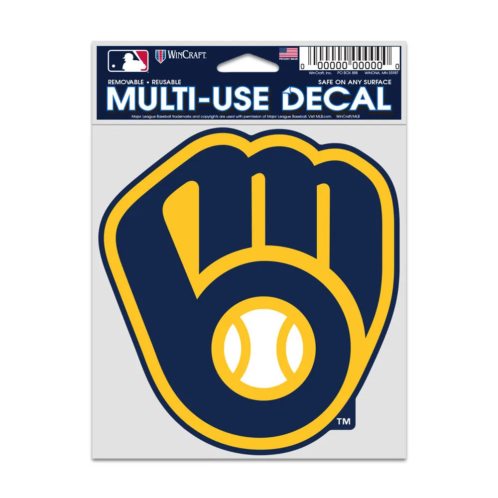 MLB Multi Use Decal 3.75x5 Logo Brewers