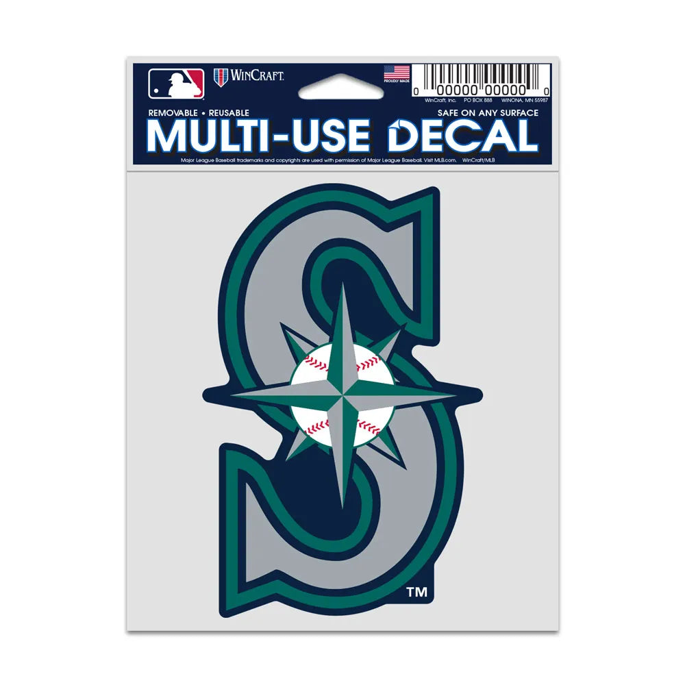 MLB Multi Use Decal 3.75x5 Logo Mariners
