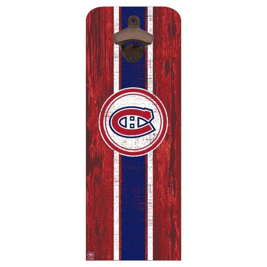 NHL Wall Mounted Bottle Opener Canadiens