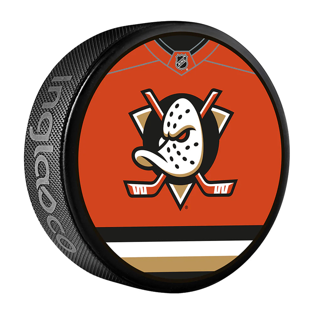 NHL Puck Souvenir Collector Jersey Ducks