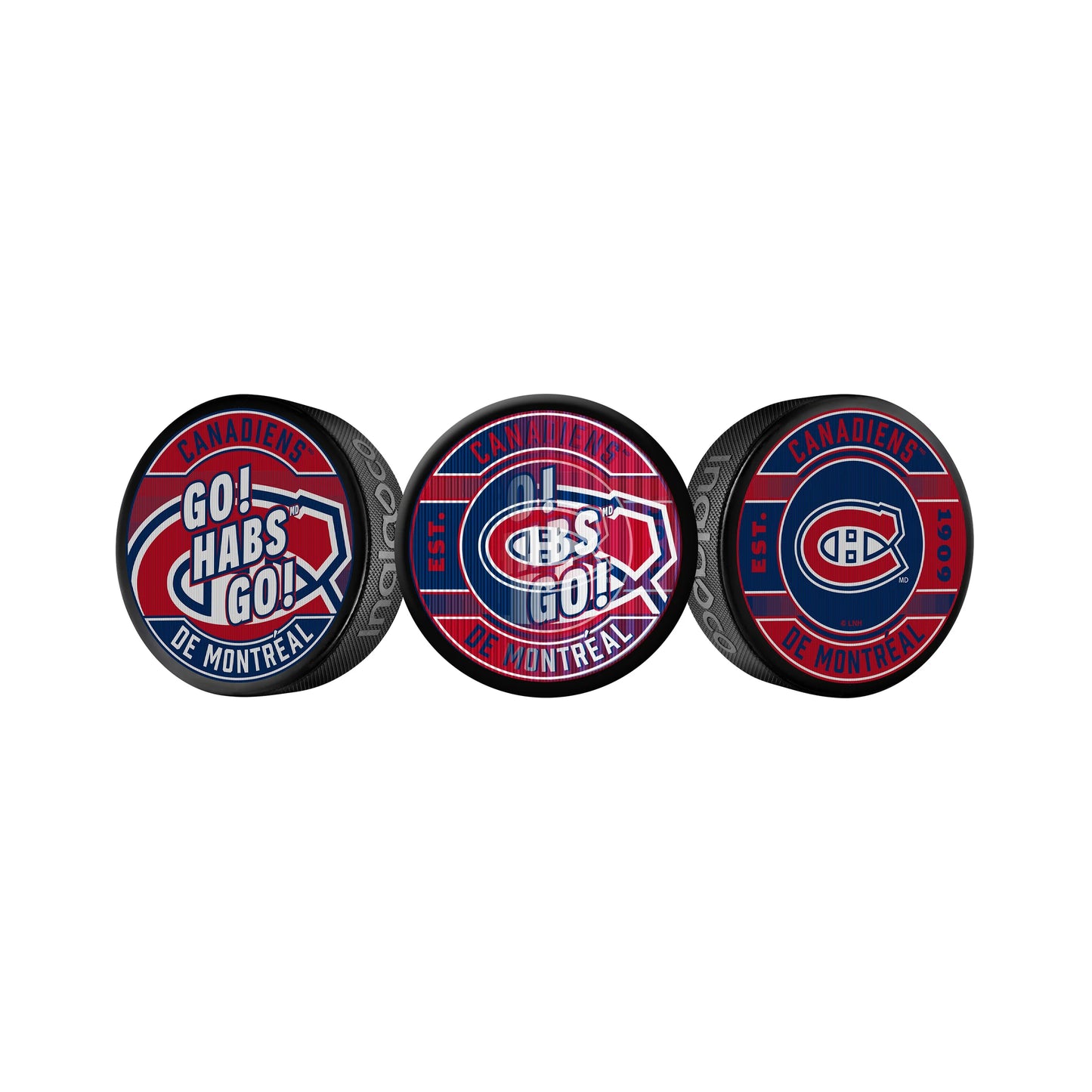 NHL Lenticular Puck Slogan Canadiens