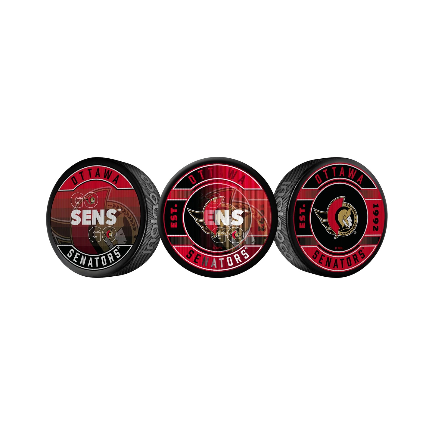 NHL Lenticular Puck Slogan Senators