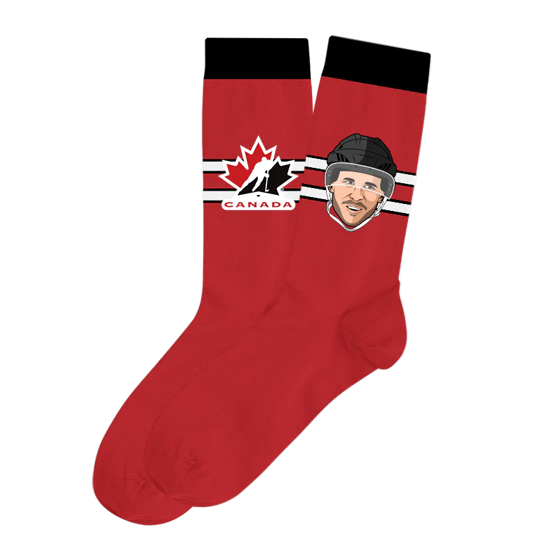 Hockey Canada Player Socks Red Sydney Crosby Hockey Canada