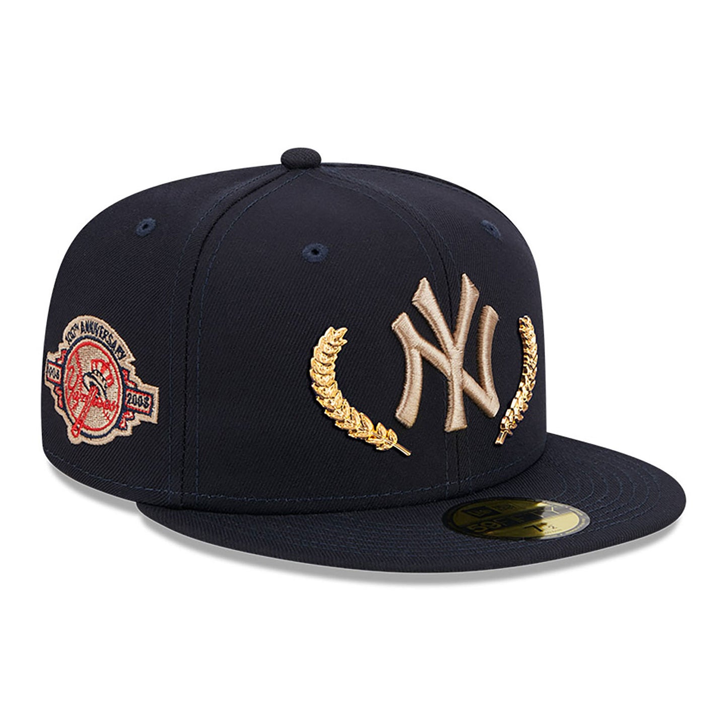 MLB Hat 5950 Gold Leaf 100th Anniversary Yankees