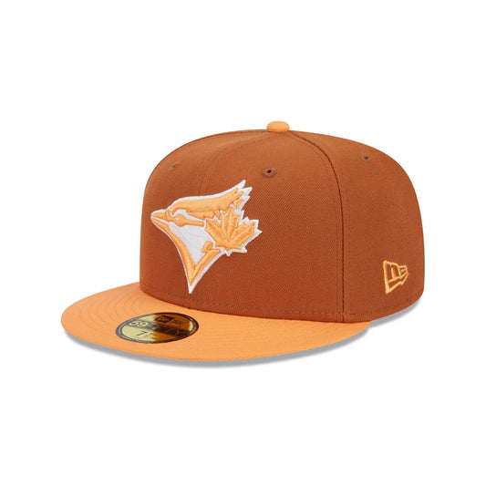 MLB Hat 5950 Color Pack 2024 Earthy Brown & Orange Blue Jays