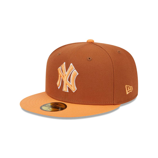 MLB Hat 5950 Color Pack 2024 Earthy Brown & Orange Yankees