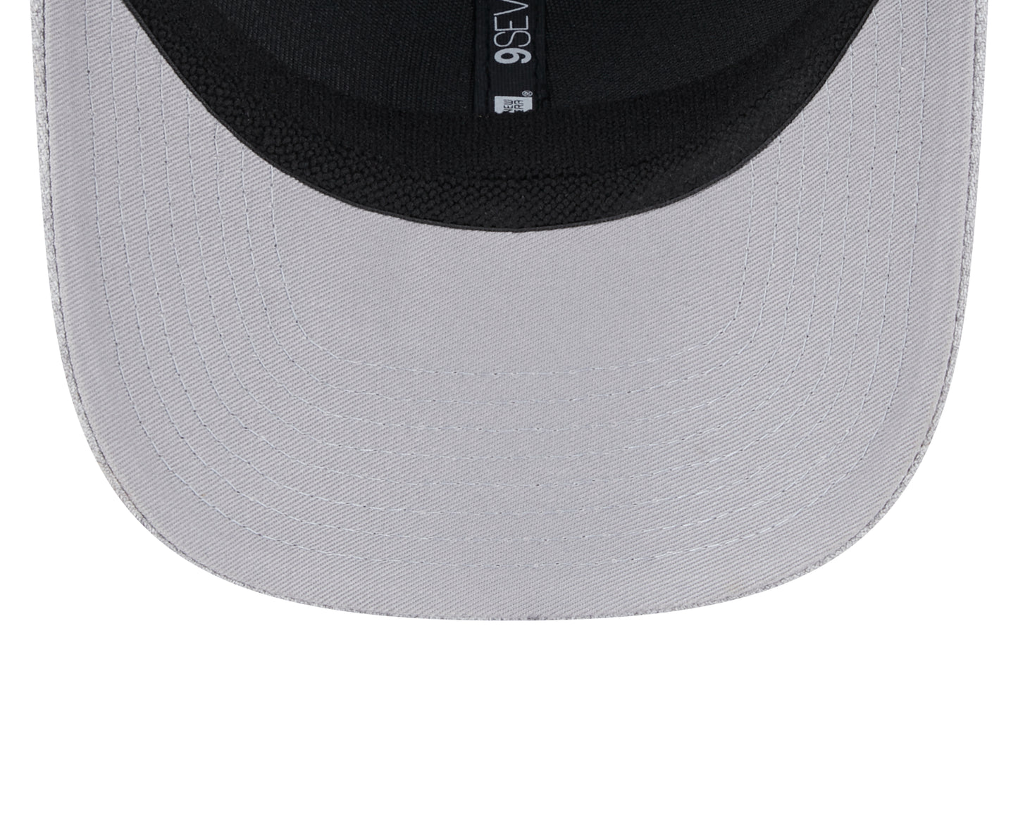 NBA Hat 970 Trucker Stretch Snap Heather & Black Leather Logo Raptors