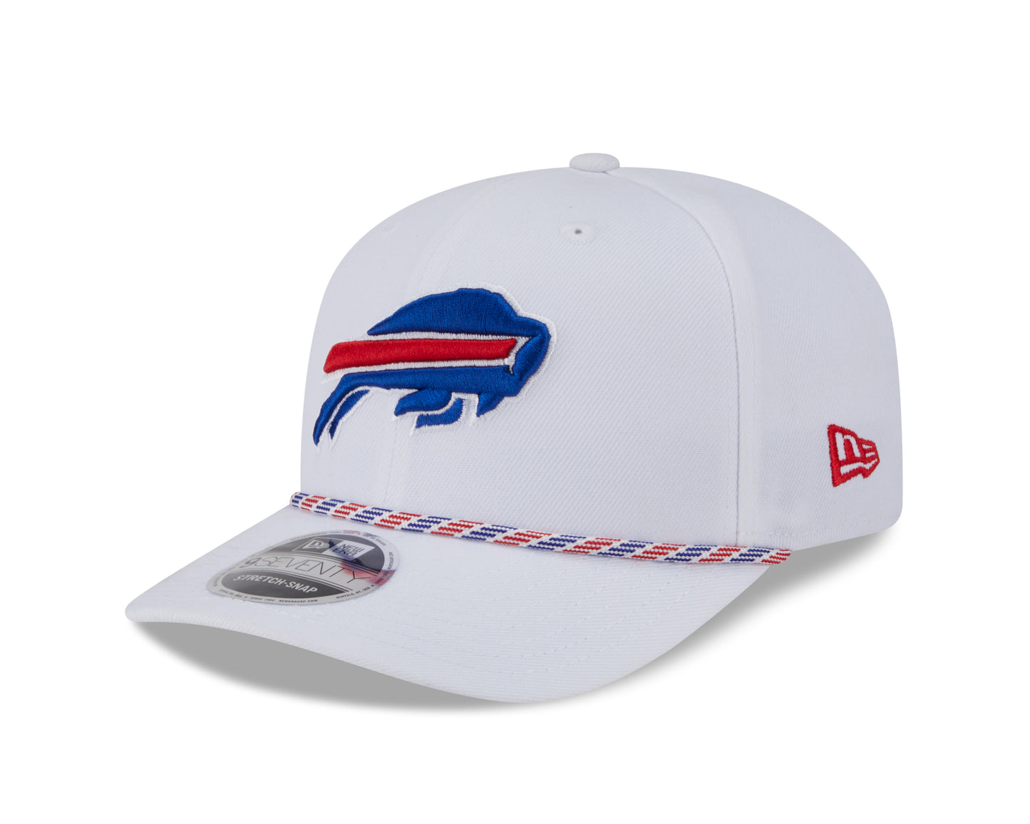 NFL Hat 970 Stretch Snap Multi Rope Bills (White)