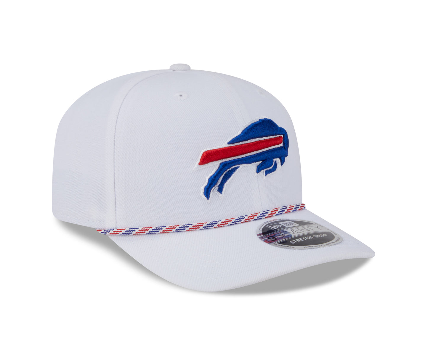 NFL Hat 970 Stretch Snap Multi Rope Bills (White)