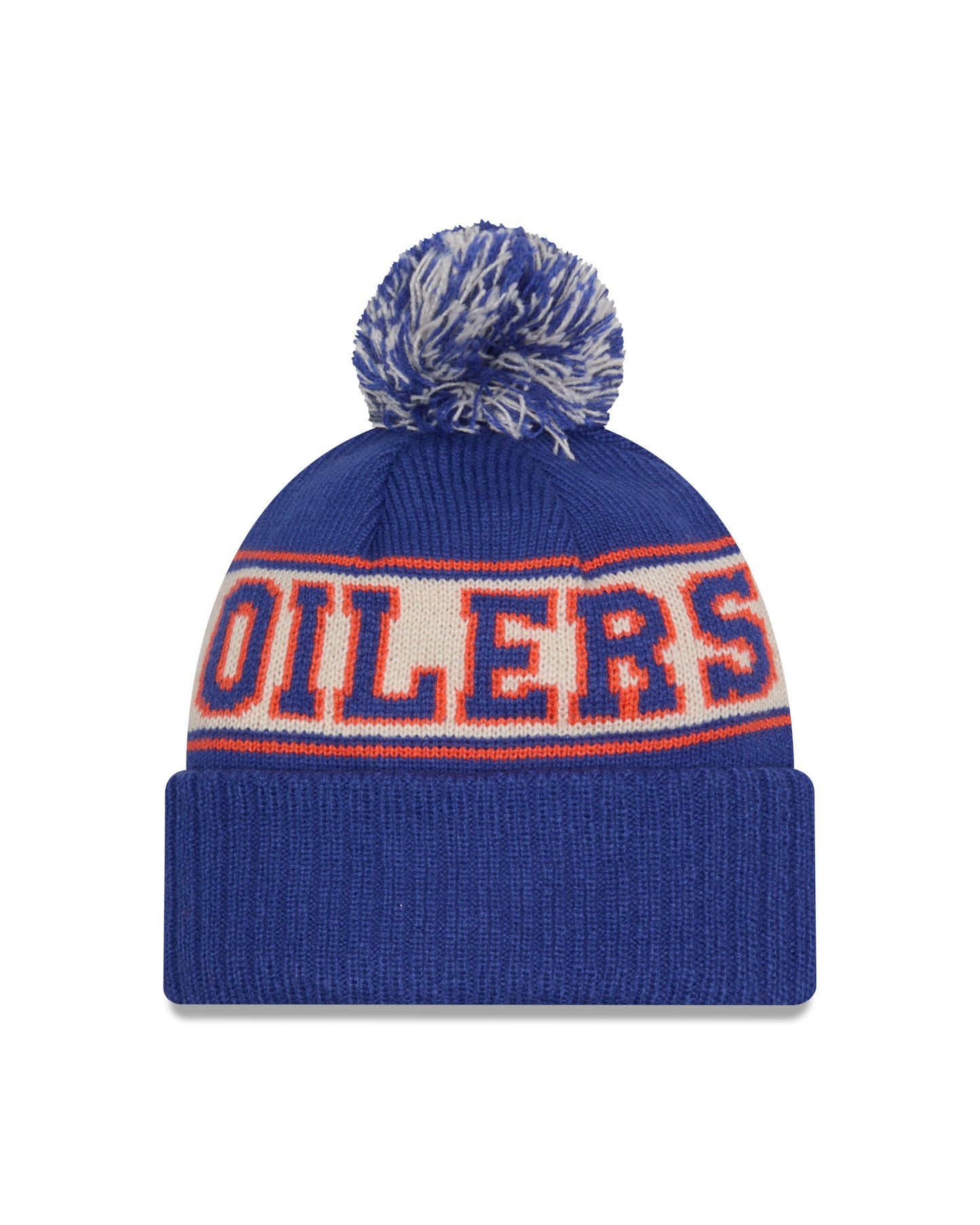 NHL Knit Hat Retro with Pom Oilers