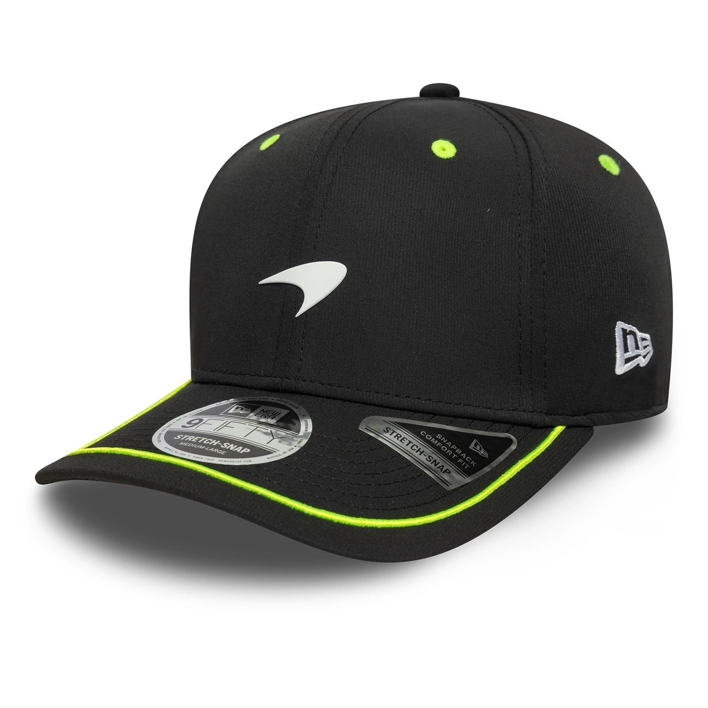 F1 Hat 950 Stretch Snap Snapback Hat Pop Neon McLaren Racing