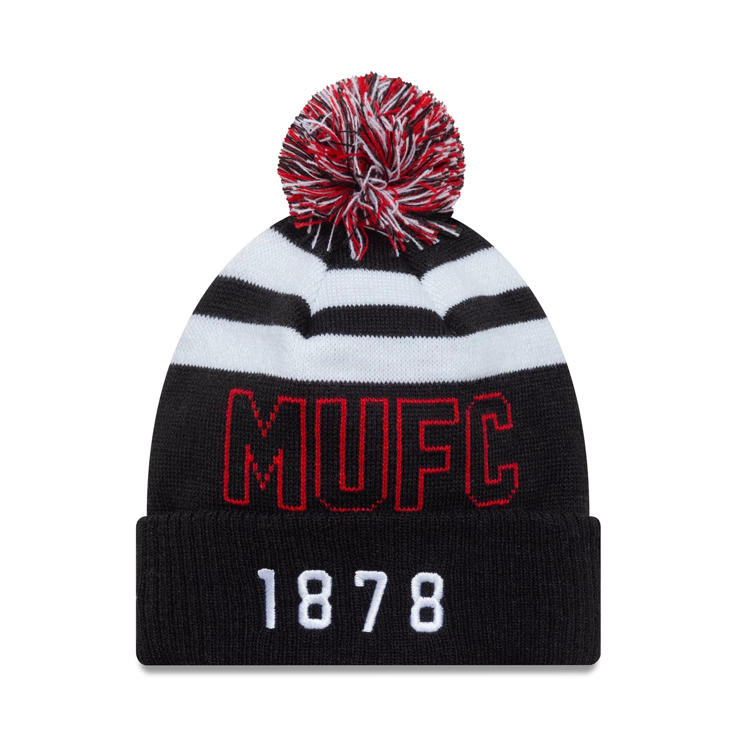 EPL Knit Hat Sport Beanie Cuff Pom Manchester United F.C.
