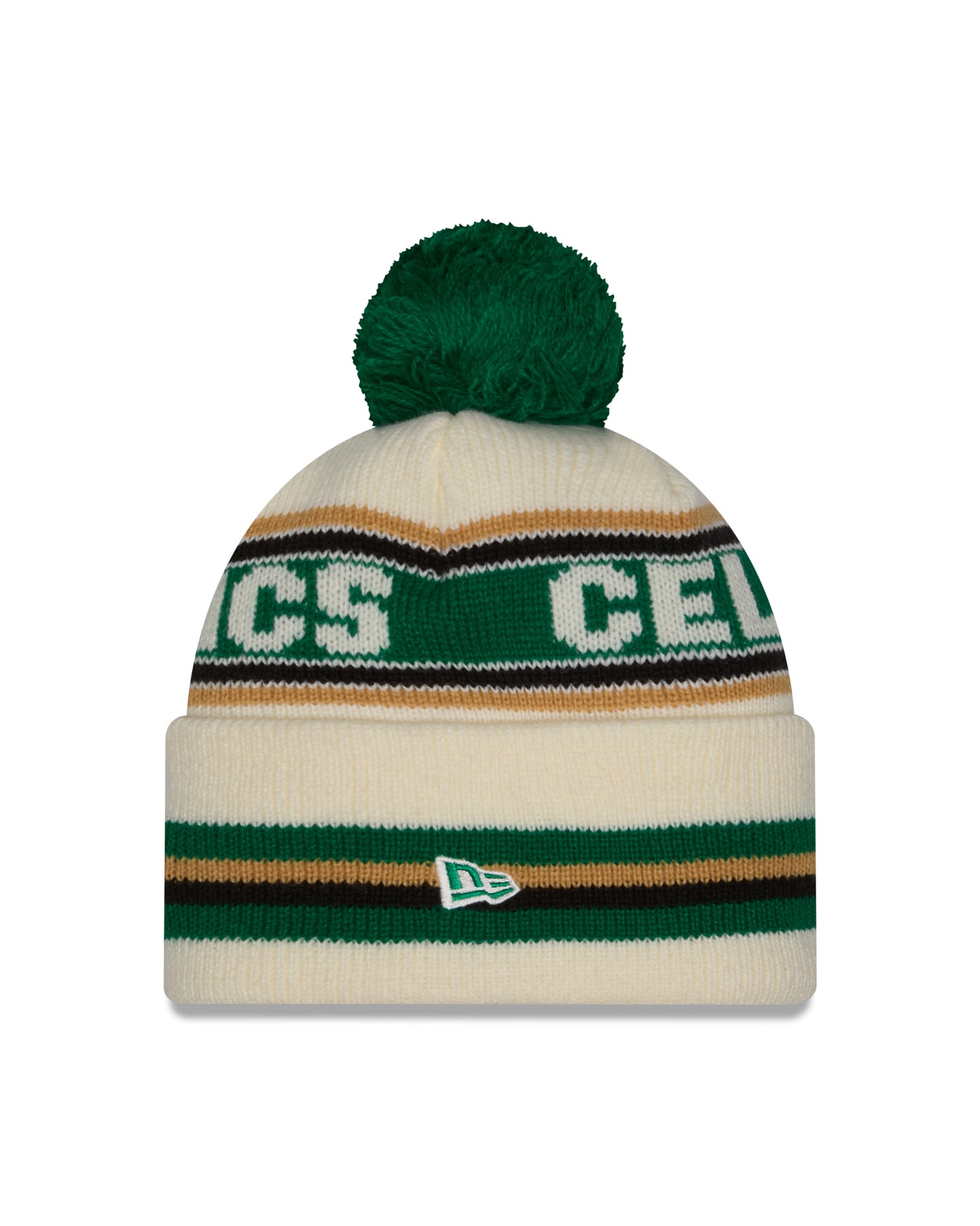 NBA Knit Hat Pom White Classic Celtics
