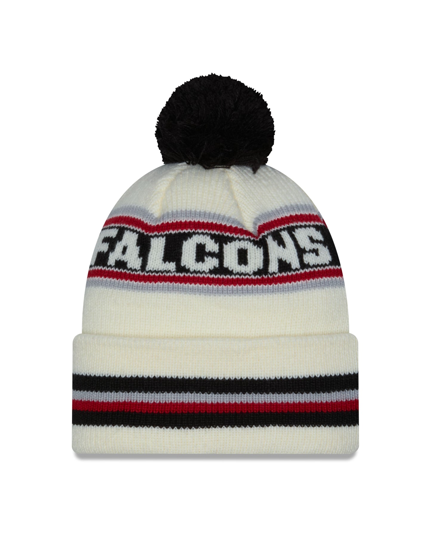 NFL Knit Hat Pom White Classic Falcons