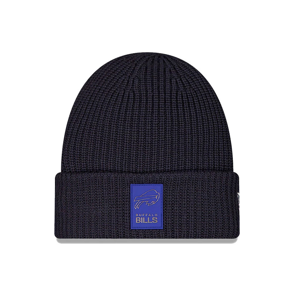 NFL Knit Hat Beanie Sideline 2025 Storm Gray Color Wave Bills