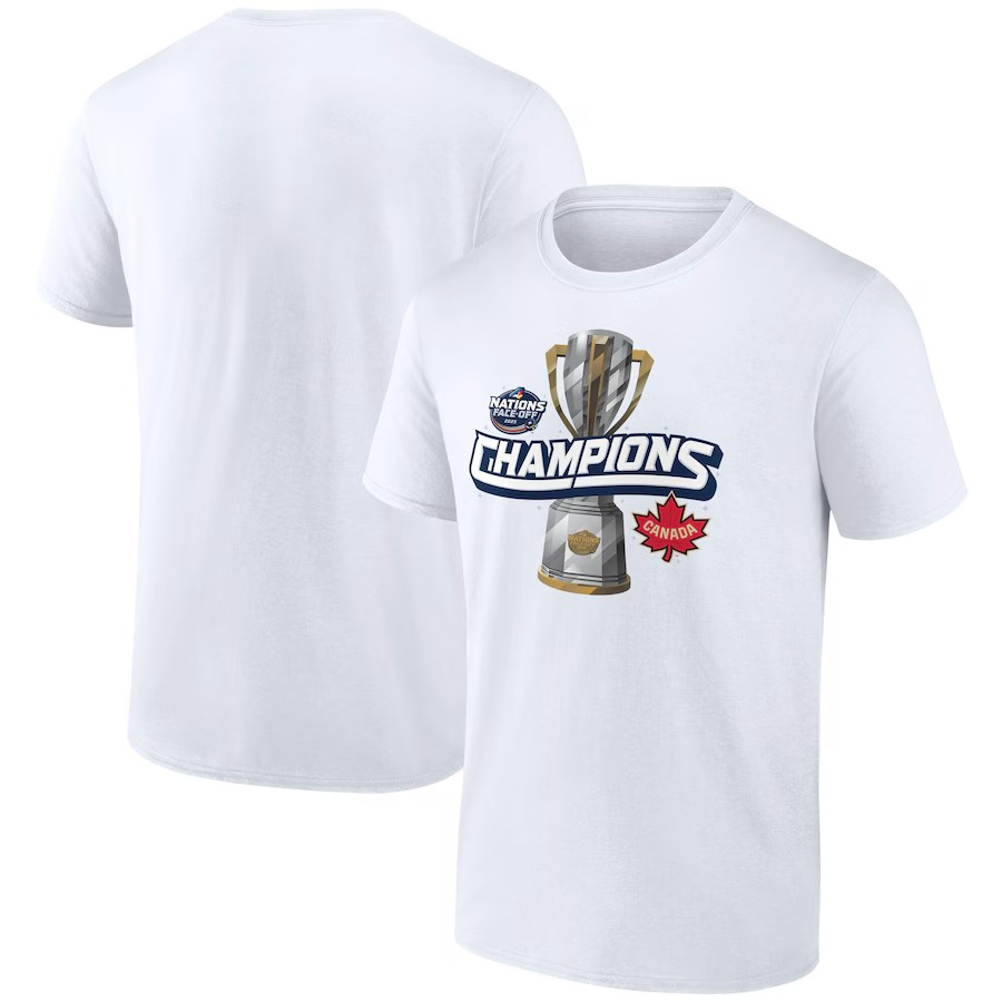 NHL T-Shirt 4 Nations Champions 2025 White Team Canada