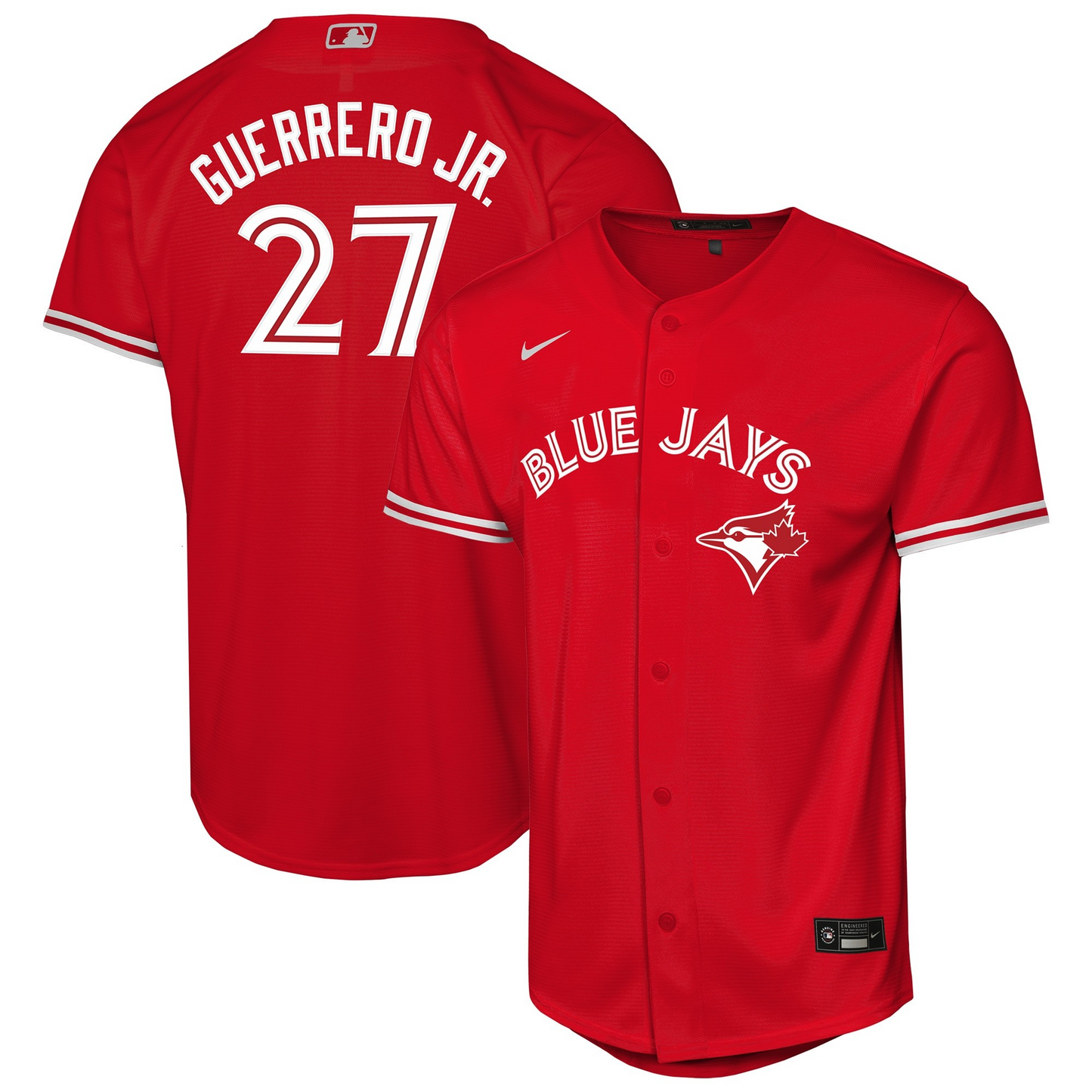 MLB Player Replica Jersey Alt Red Vladimir Guerrero Jr. Blue Jays
