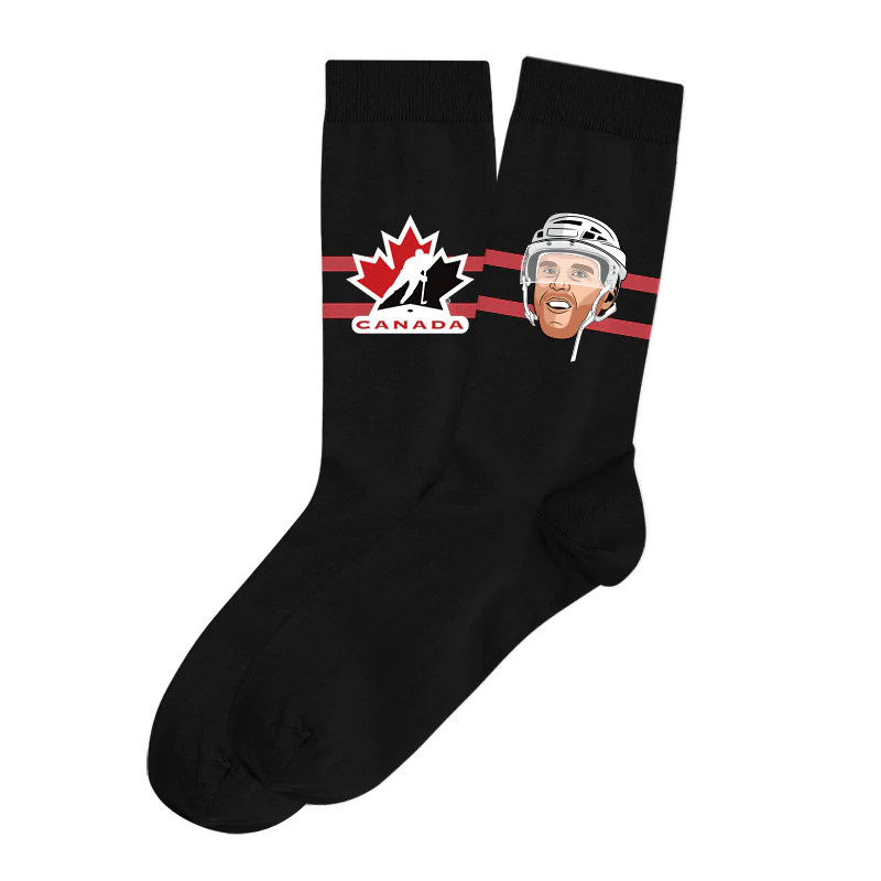 Hockey Canada Player Socks Black Connor Mcdavid Hockey Canada