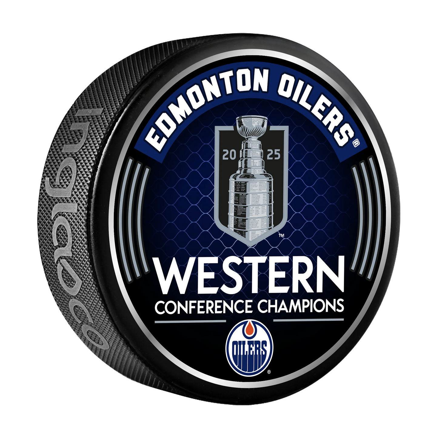 NHL Collector Puck Western Conference Champions 2025 Oilers
