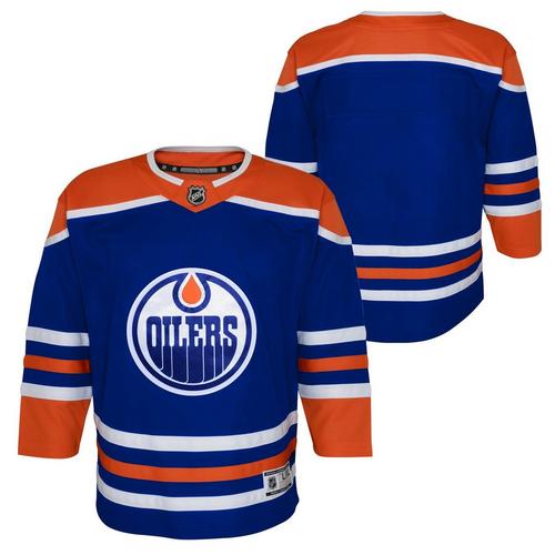 NHL Youth Blank Premier Jersey Home Oilers