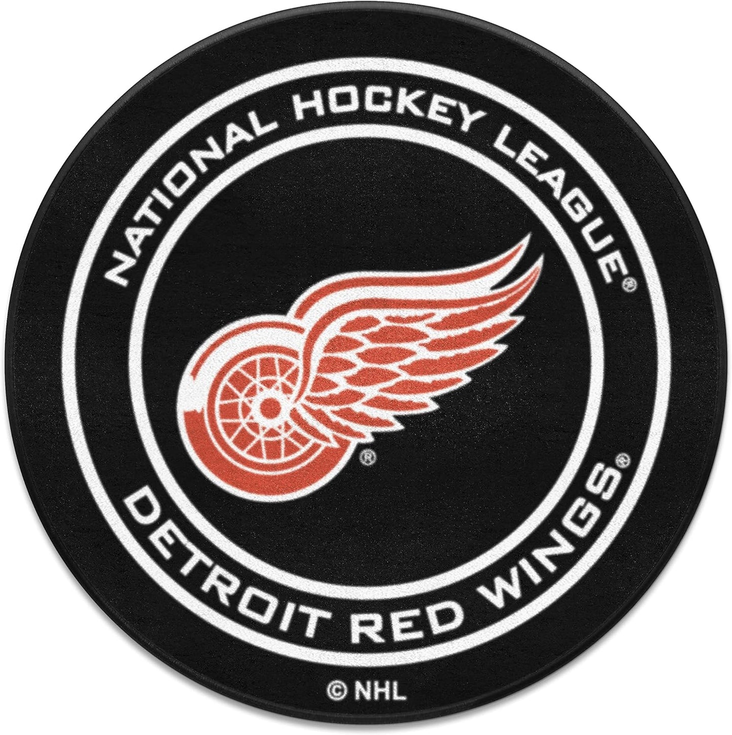 NHL Fan Mat Puck Red Wings