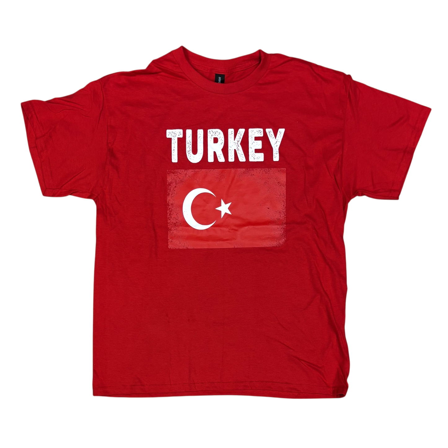 Country T-Shirt Distressed Flag Turkey