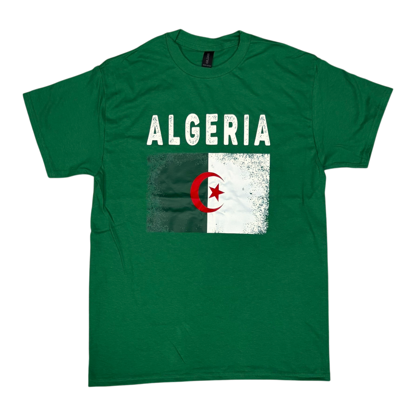 Country T-Shirt Distressed Flag Algeria