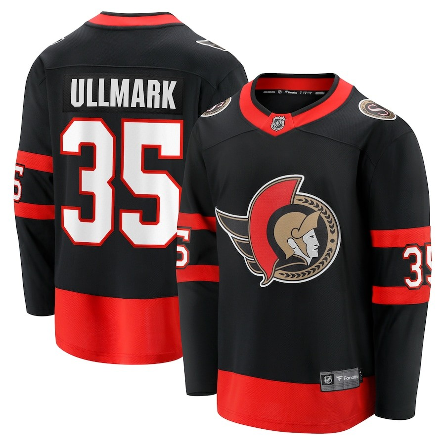 NHL Player Replica Breakaway Jersey Home Linus Ullmark Senators