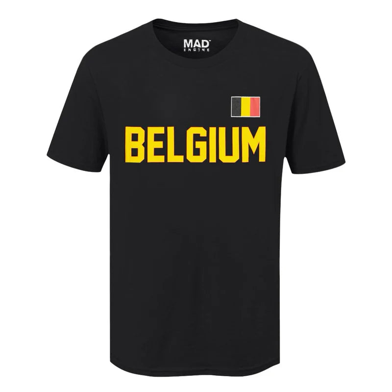 Country T-Shirt Flag Belgium