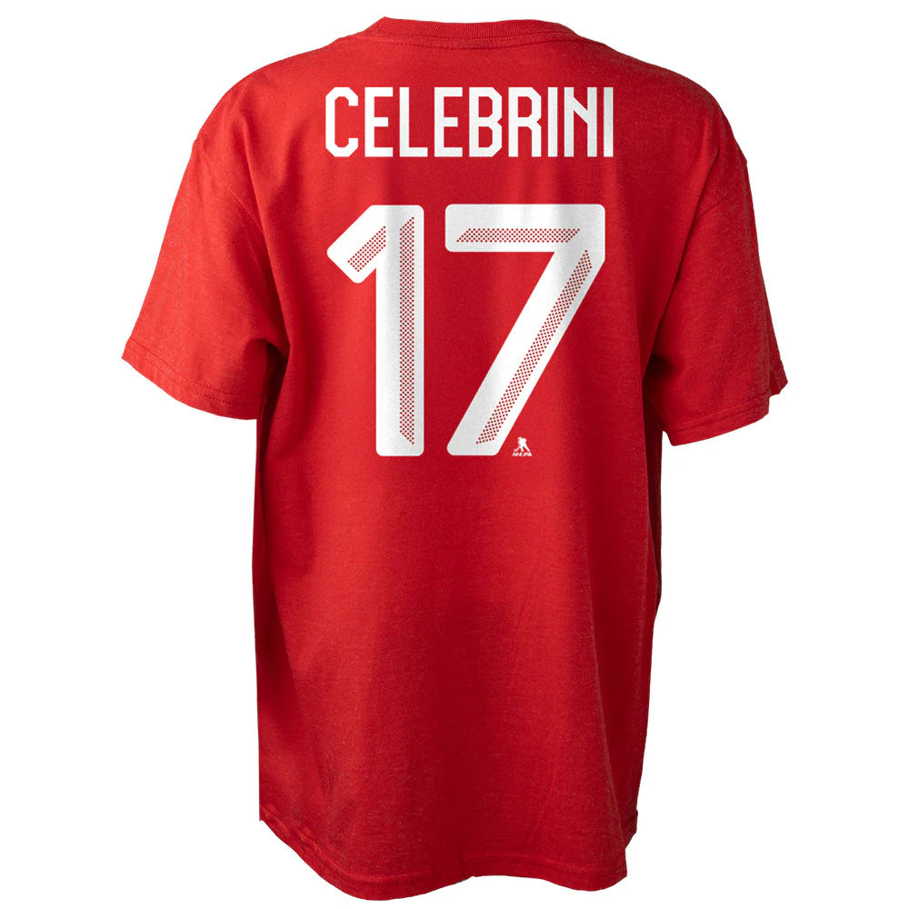 Hockey Canada Player T-Shirt Macklin Celebrini Canada Men's National Ice Hockey Team 2026