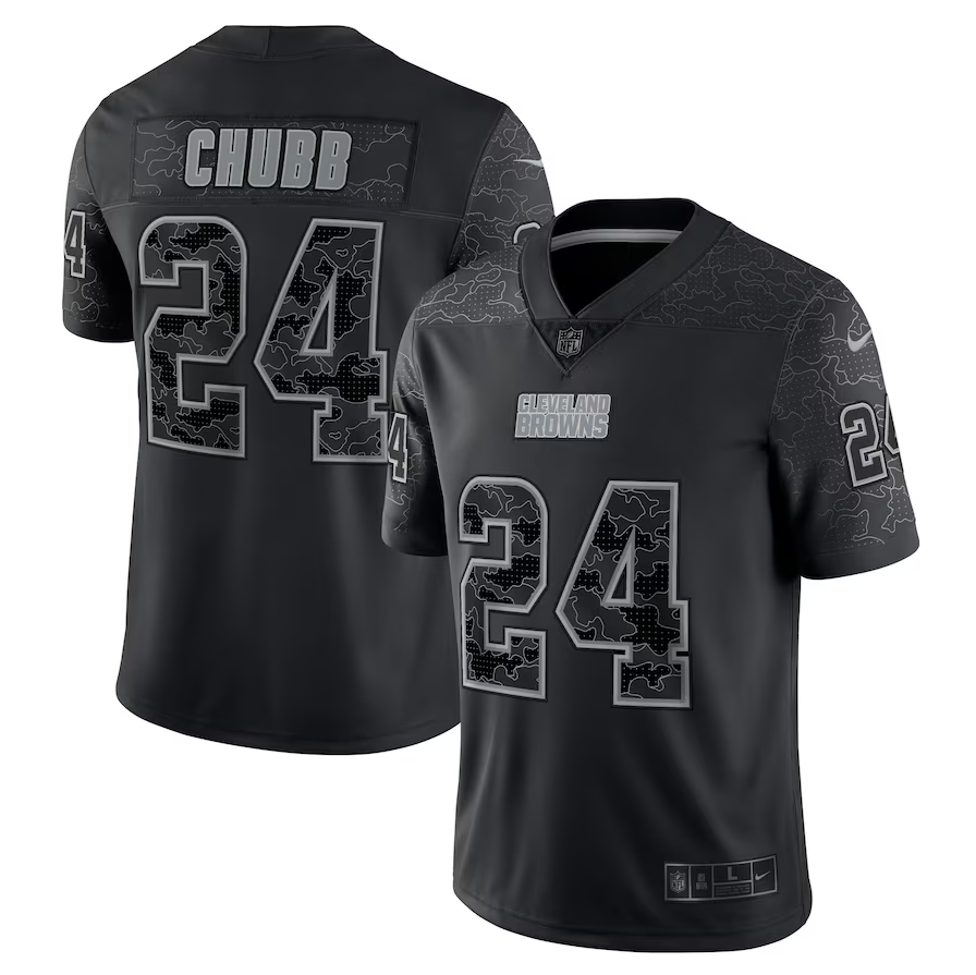NFL Player Limited Fashion Jersey Black Nick Chubb Browns – GameOn