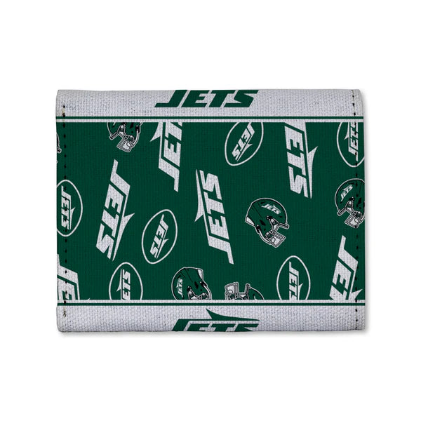 NFL Canvas Trifold Wallet Jets