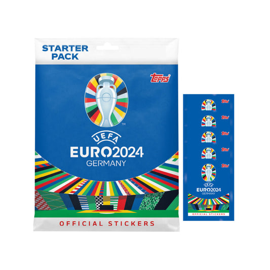 Topps Official Stickers Euro Cup 2024 UEFA Mega Starter Pack