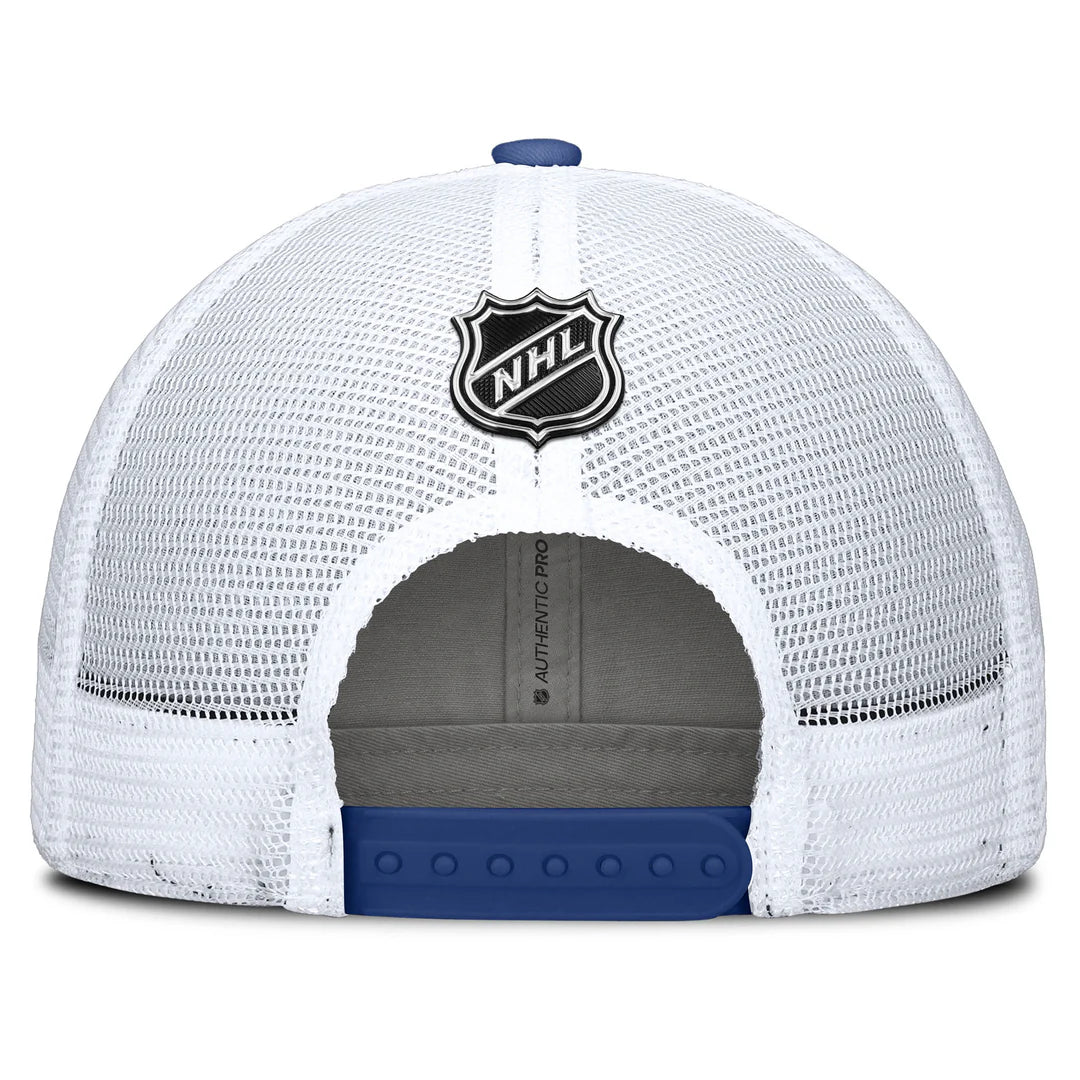 NHL Hat Structured Adjustable Trucker Authentic Pro Rinkside2 2025 Oilers