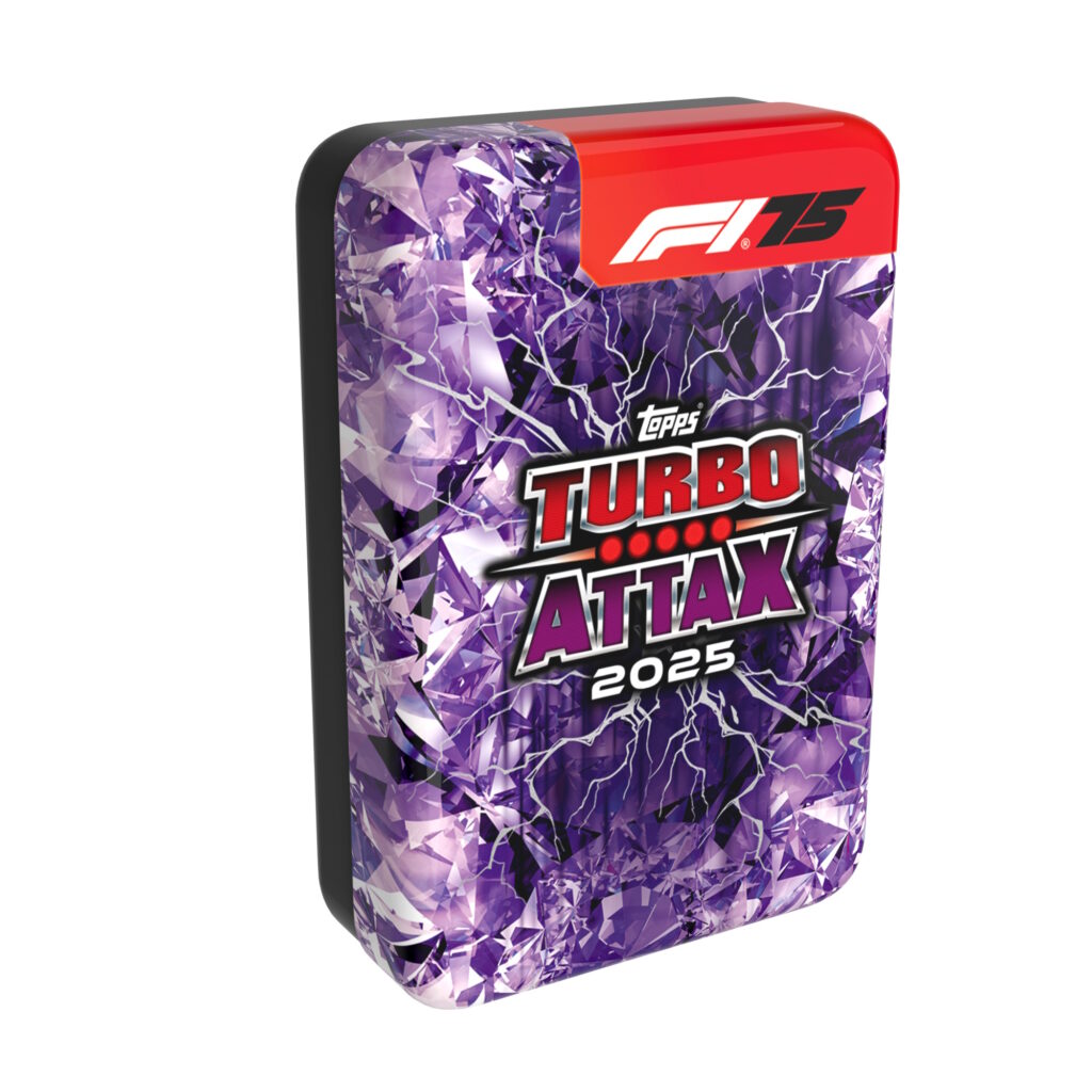 Topps Turbo Attax F1 Trading Cards 2025 Mega Tin (Purple Lightning)