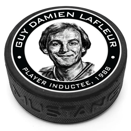 NHL Alumni Player Puck 1979 Legends Line Textured Canadiens Guy Damien Lafleur
