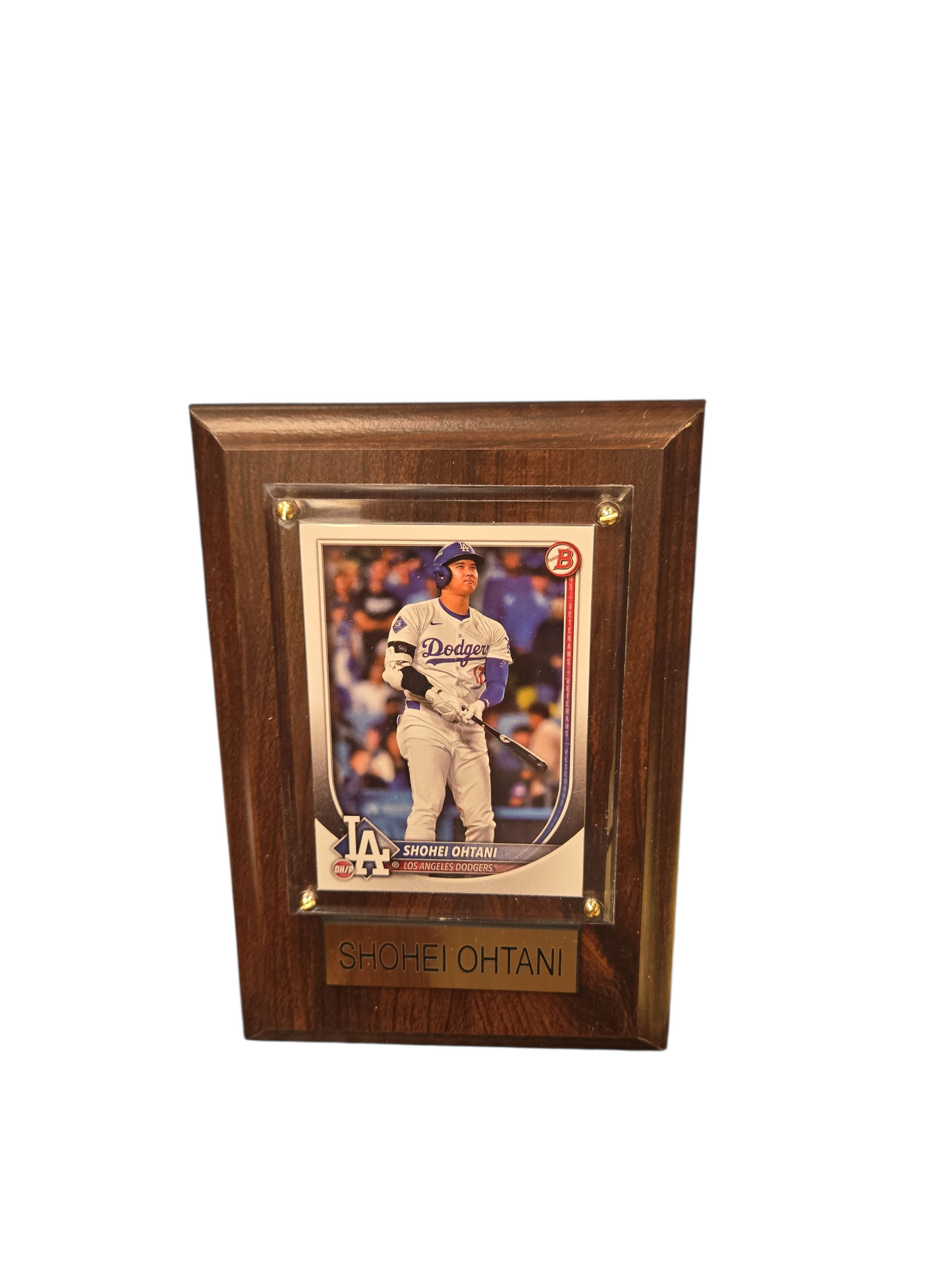 MLB Collectible Plaque with Card 4x6 Shohei Ohtani Dodgers
