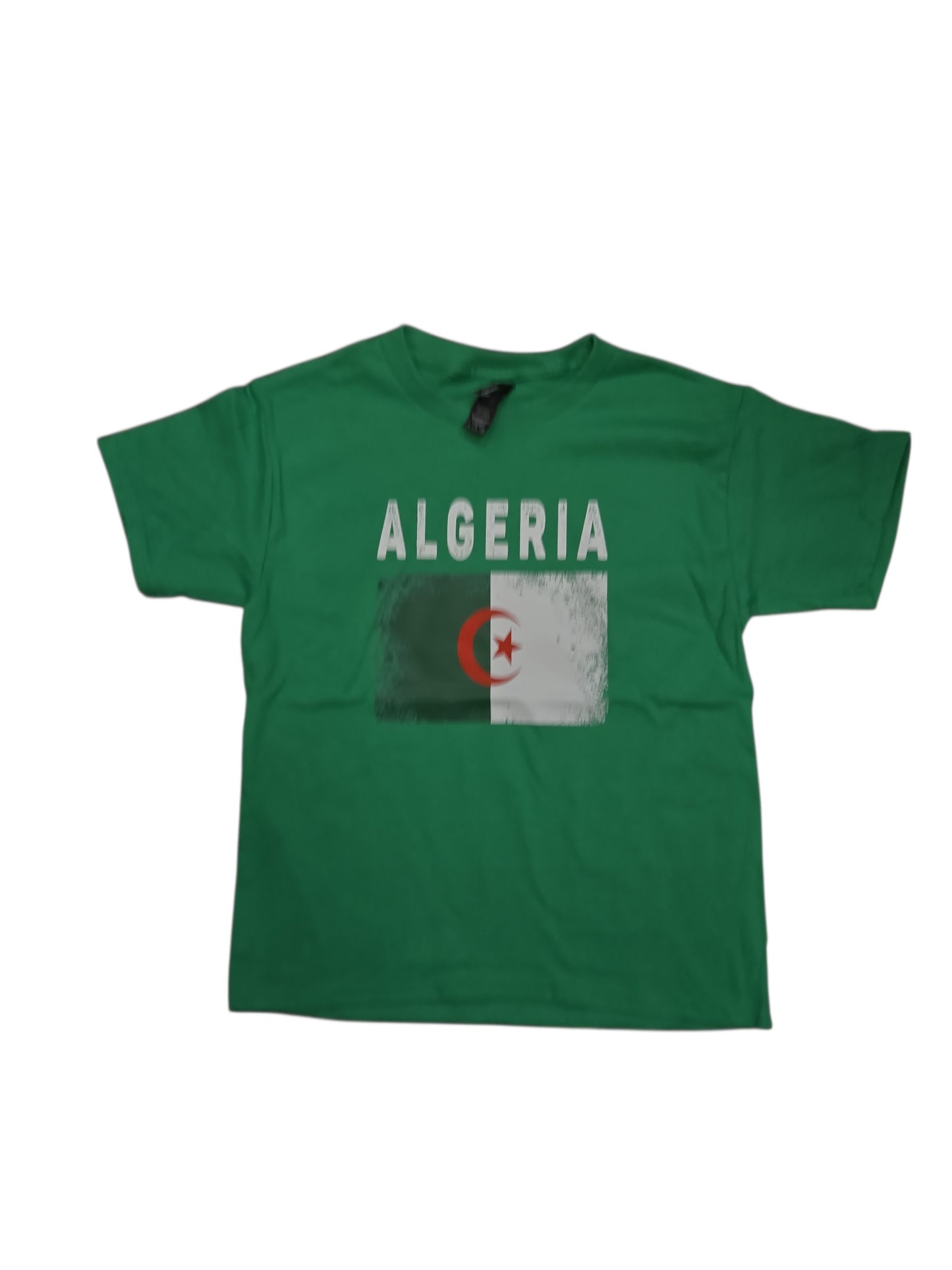 Country Youth T-Shirt Distressed Flag Algeria