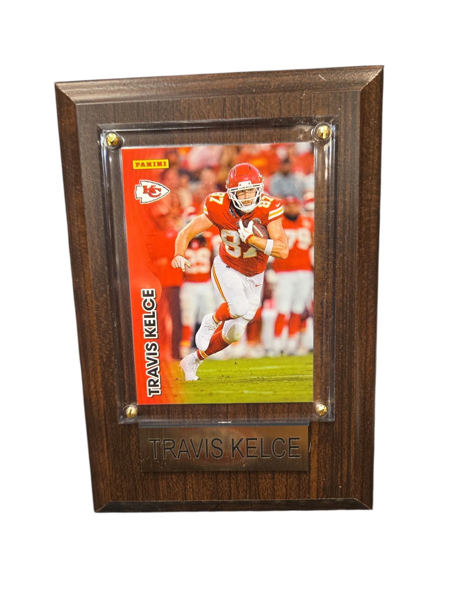 NFL Collectible Plaque with Card 4x6 Panini Travis Kelce Chiefs