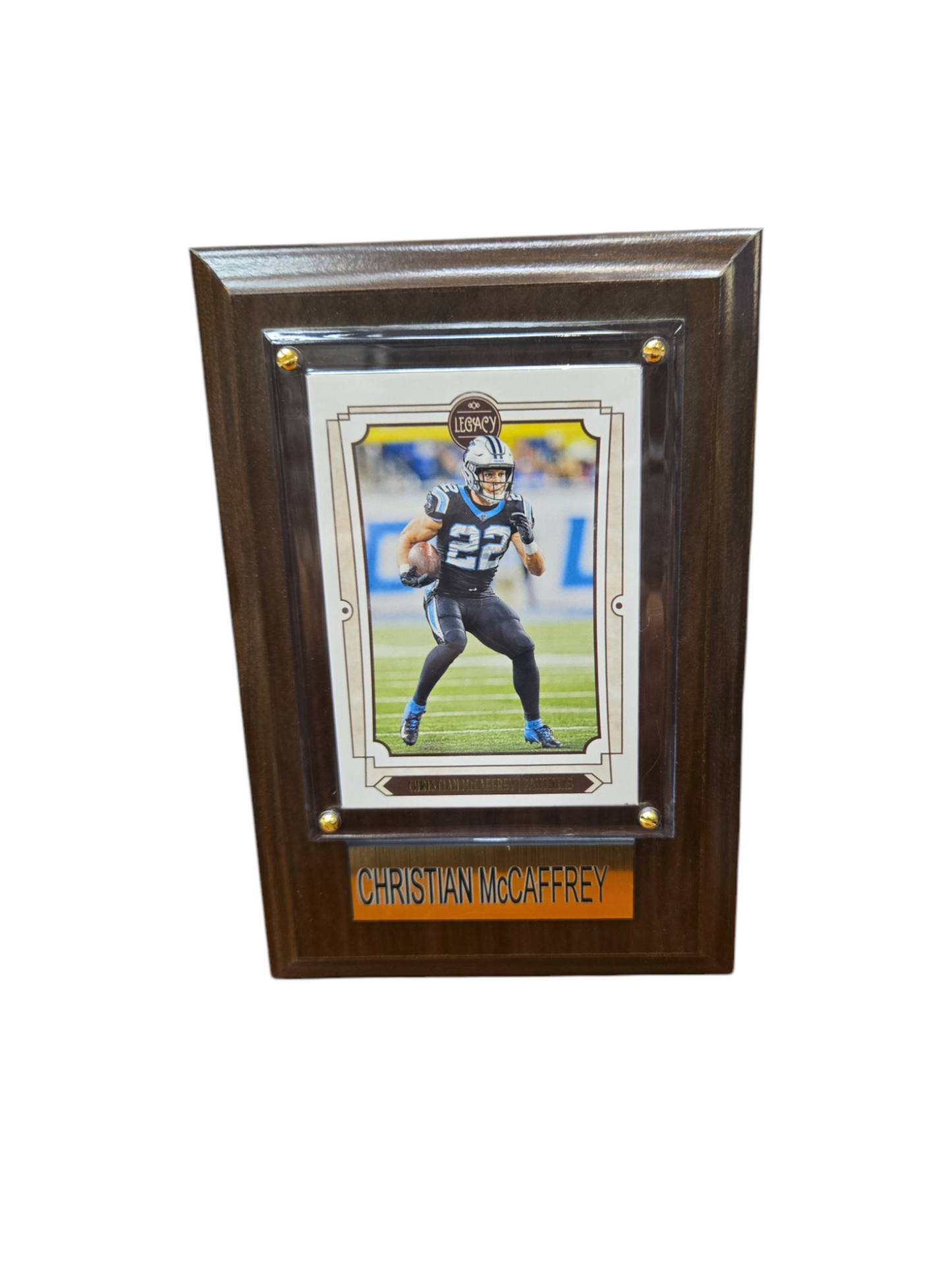 NFL Collectible Plaque with Card 4x6 Christian McCaffrey Panthers