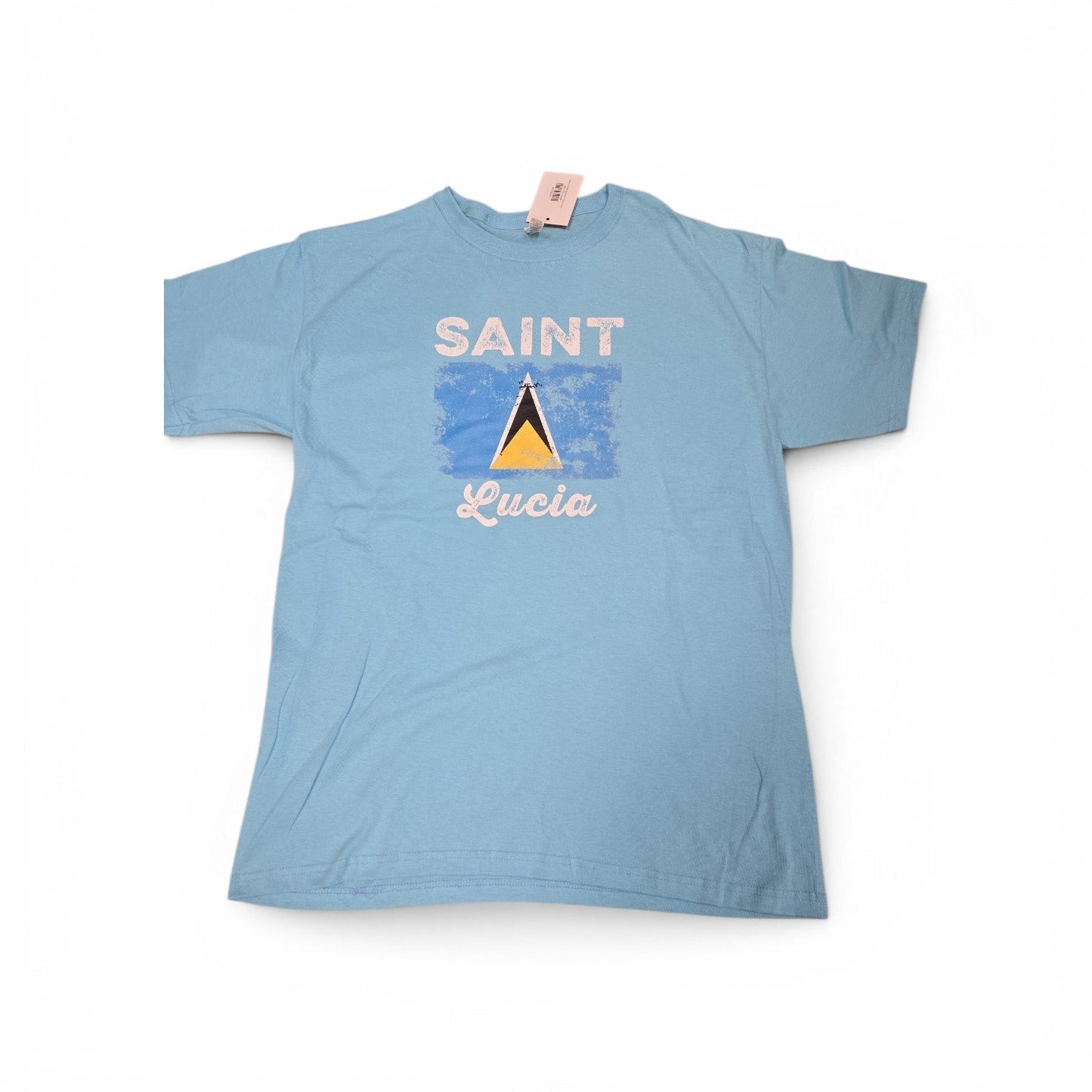 Country T-Shirt Distressed Flag St. Lucia